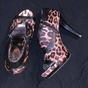 cheetah print high heels